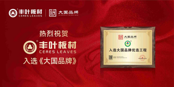 大國品牌，行業(yè)標(biāo)桿丨豐葉板材成功入選《大國品牌》